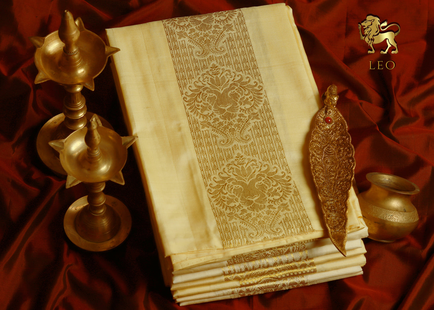 leo zodiac silk dhoti