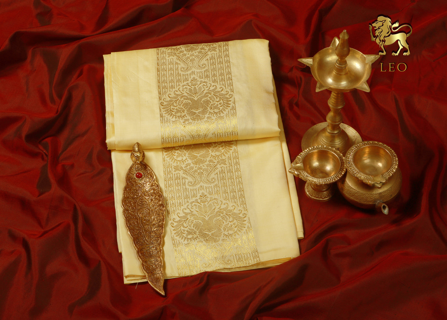 leo zodiac silk dhoti