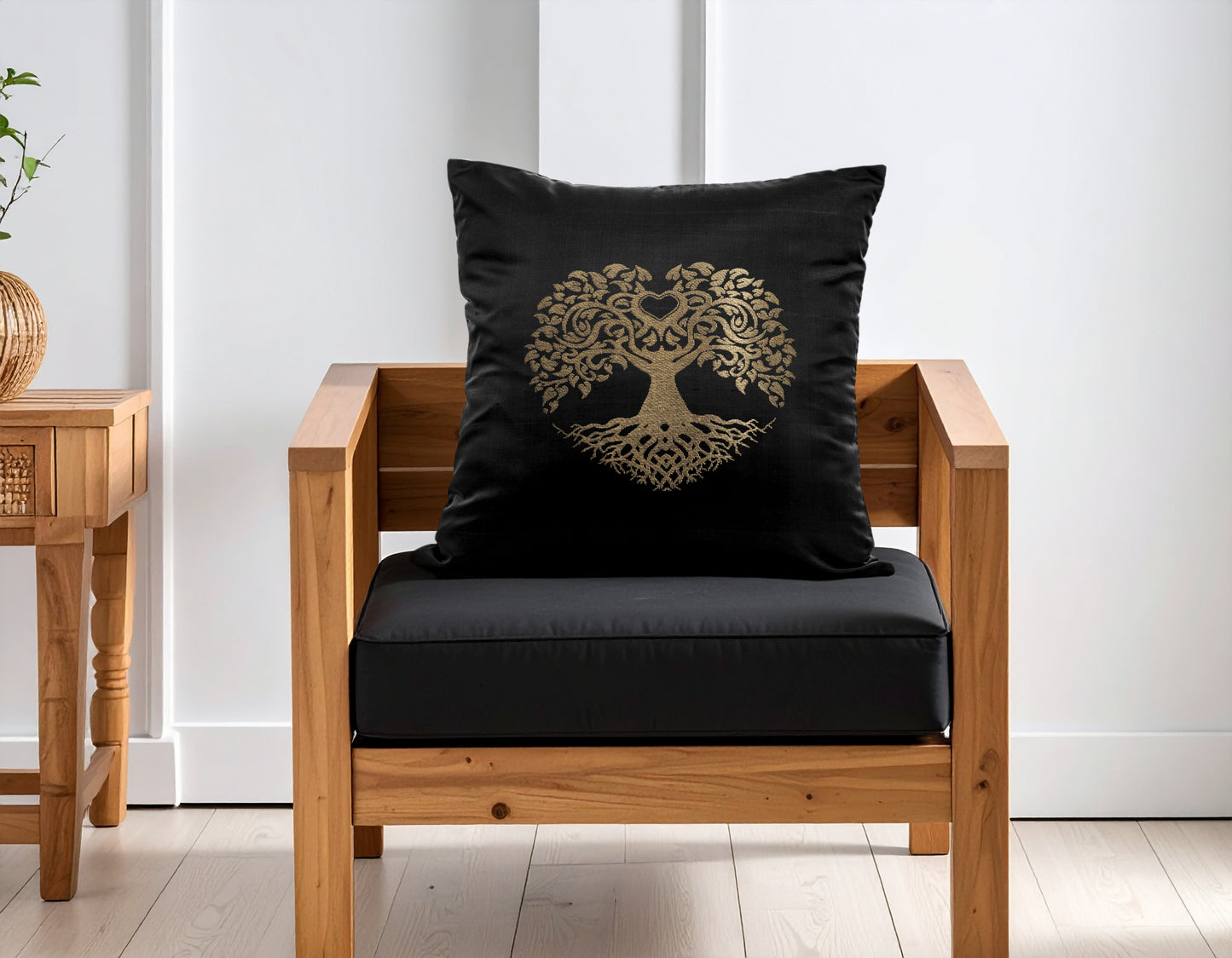 Tree of Life Cushion Cover- Pure Mulberry Silk