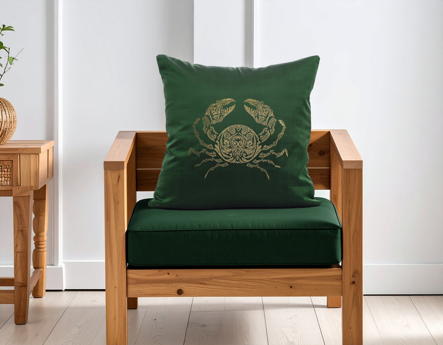 Cancer Zodiac Cushion Cover- Pure Mulberry Silk