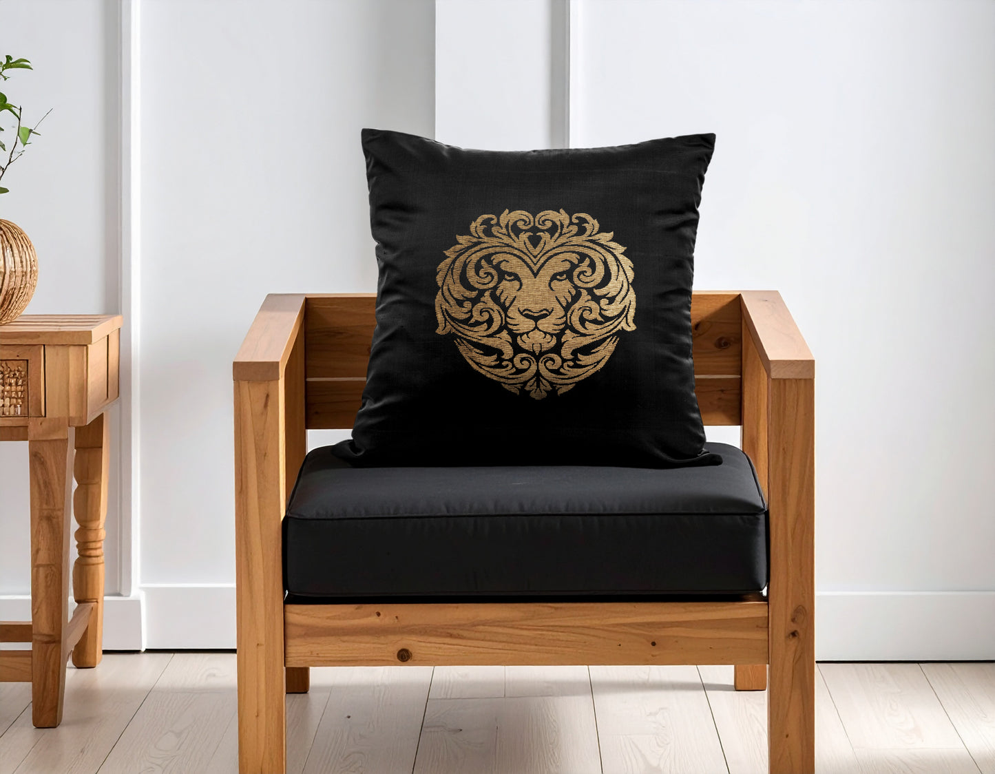 Leo Zodiac Cushion Cover- Pure Mulberry Silk