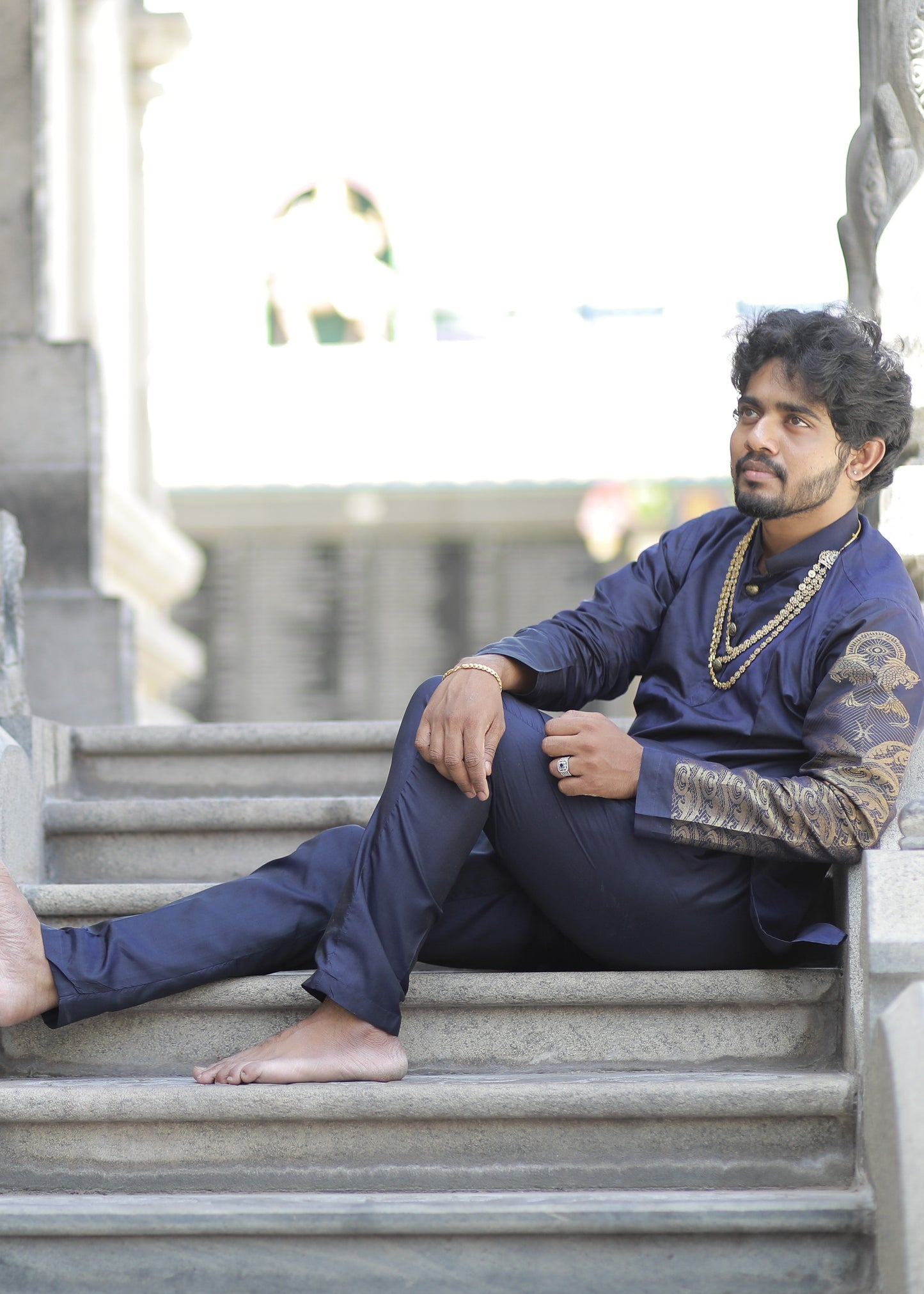 pisces zodiac pure silk kurta top