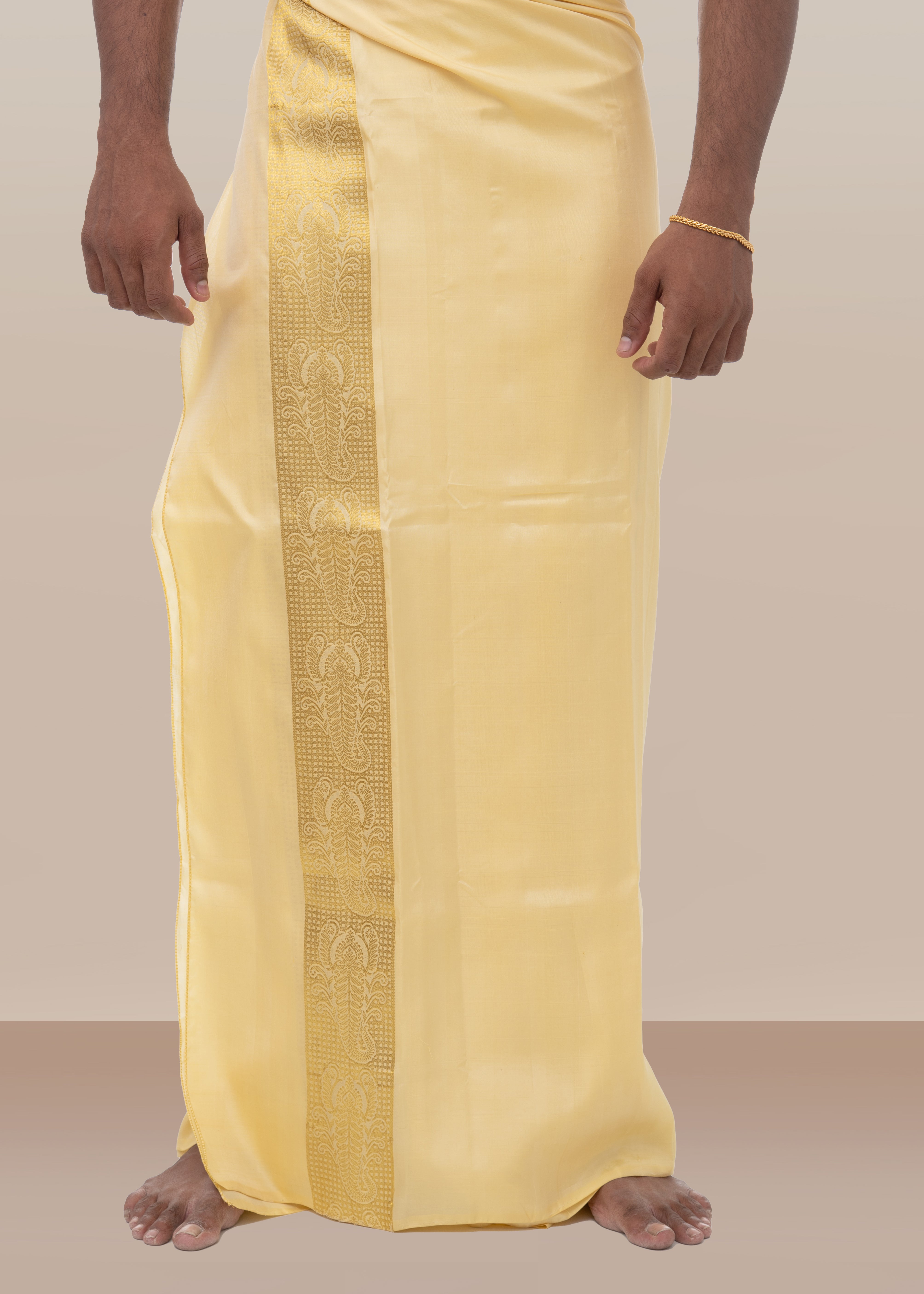 Scorpio Zodiac Handloom Pure Mulberry Silk Dhoti white mundu vesti Temple Indian wedding dhoti Designer men's dhoti Wedding silk dhoti Men's ethnic Festival men Handwoven Mughal