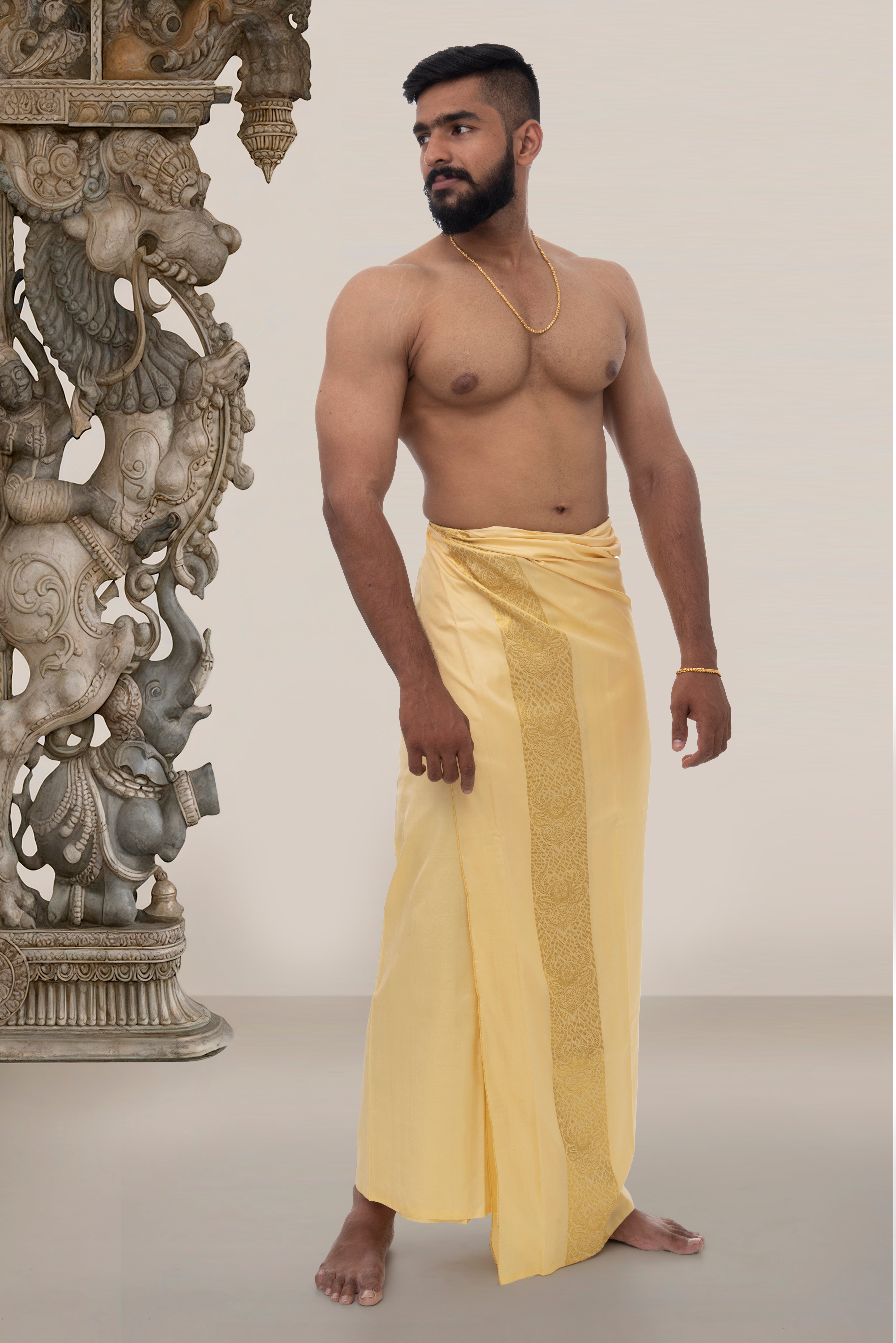Taurus Zodiac Handloom Pure Mulberry Silk Dhoti white mundu vesti Temple Indian wedding dhoti Designer men's dhoti Wedding silk dhoti Men's ethnic Festival men Handwoven Mughal
