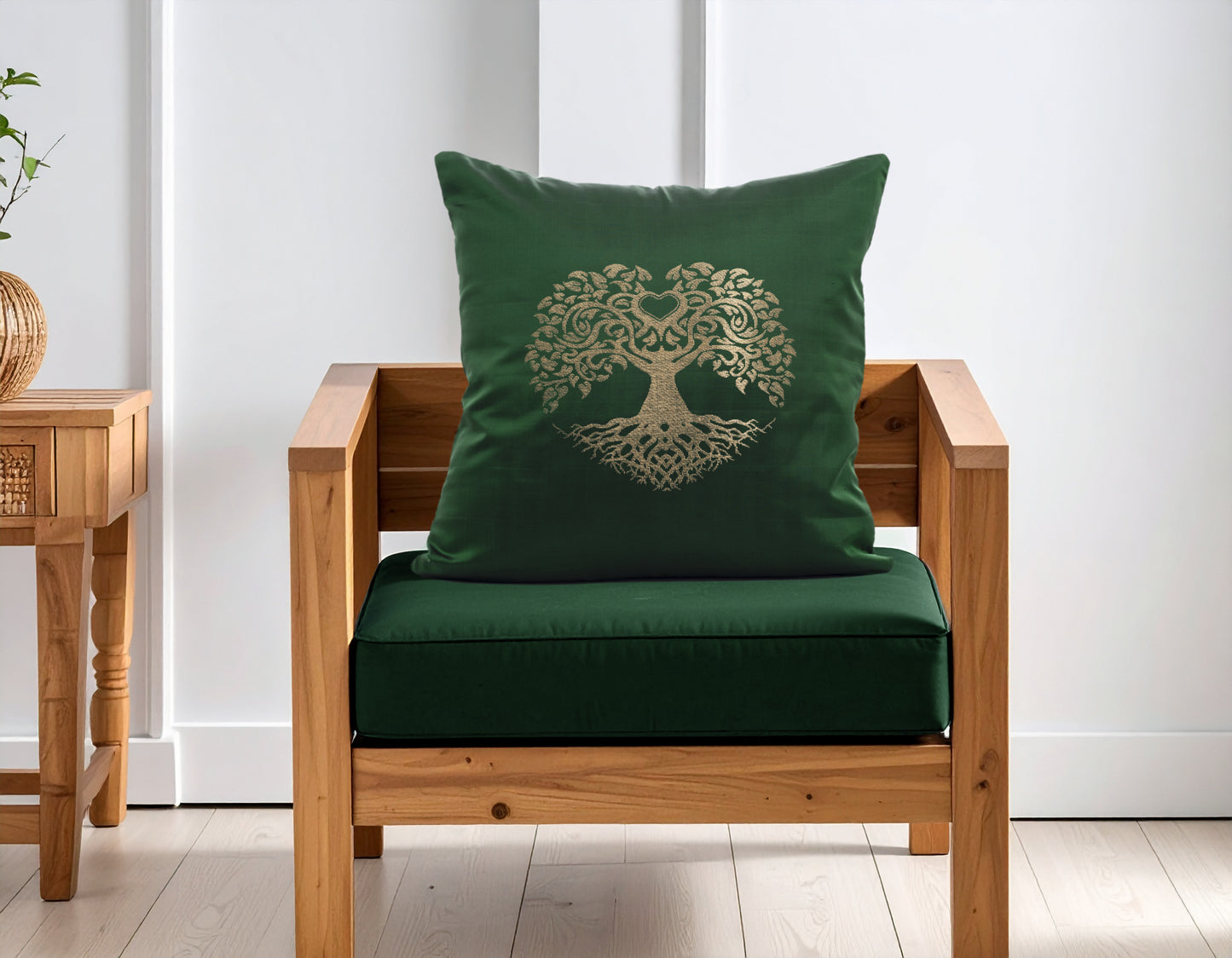 Tree of Life Cushion Cover- Pure Mulberry Silk