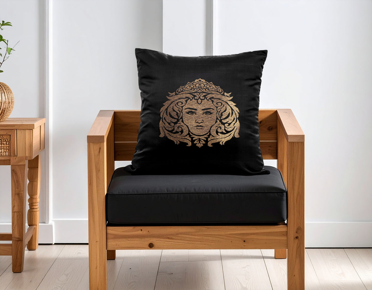 Virgo Zodiac Cushion Cover- Pure Mulberry Silk