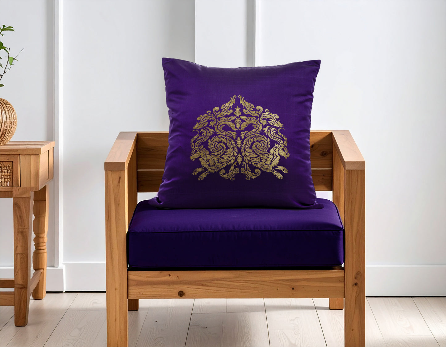 Capricorn Zodiac Cushion Cover- Pure Mulberry Silk