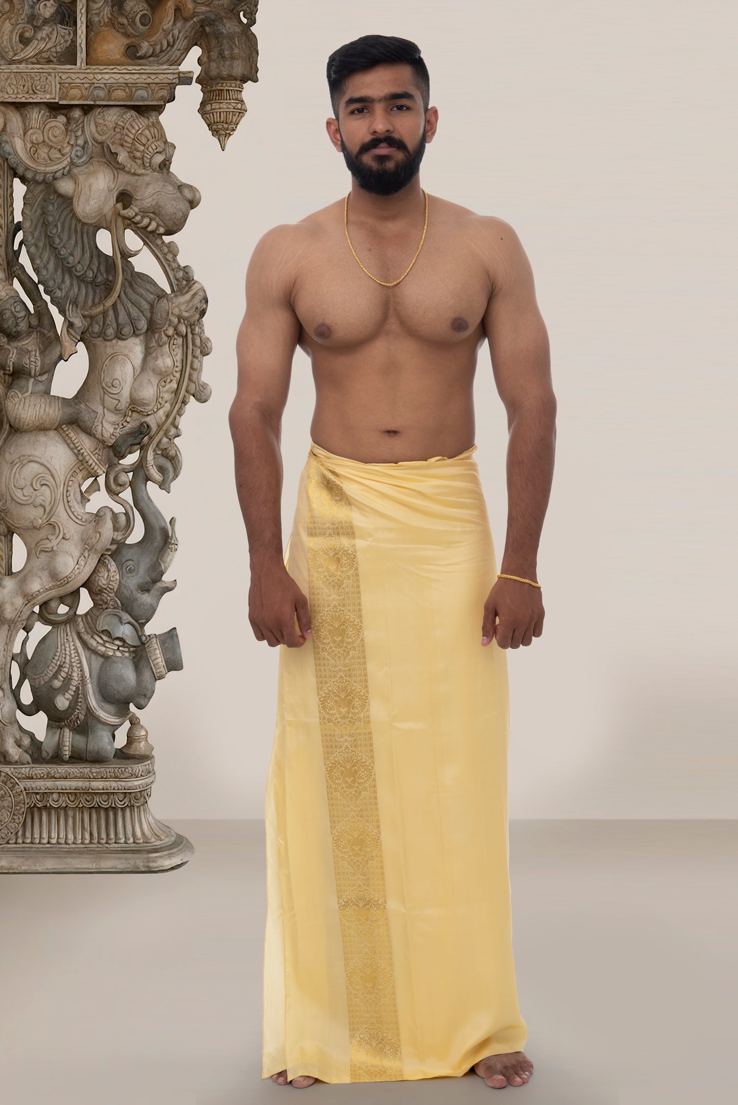 leo zodiac silk dhoti