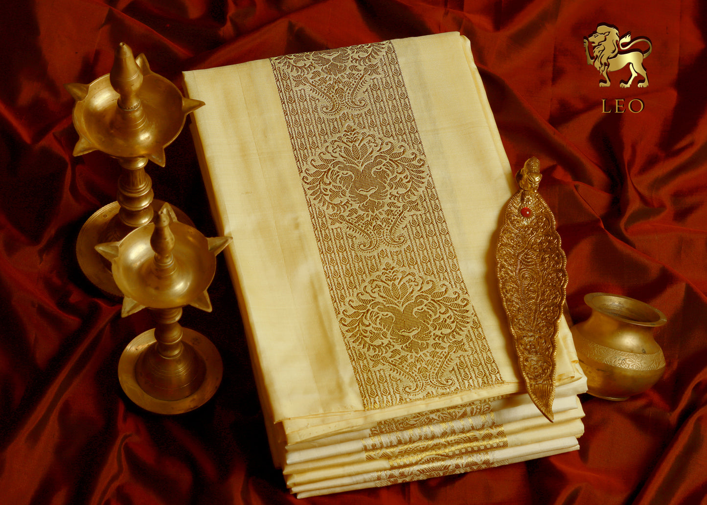 leo zodiac silk dhoti