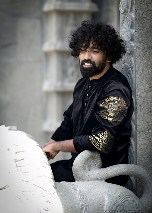 aries zodiac pure silk kurta top