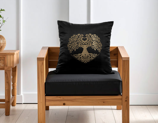 Tree of Life Cushion Cover- Pure Mulberry Silk