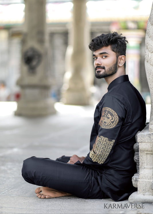 cancer zodiac pure silk kurta top