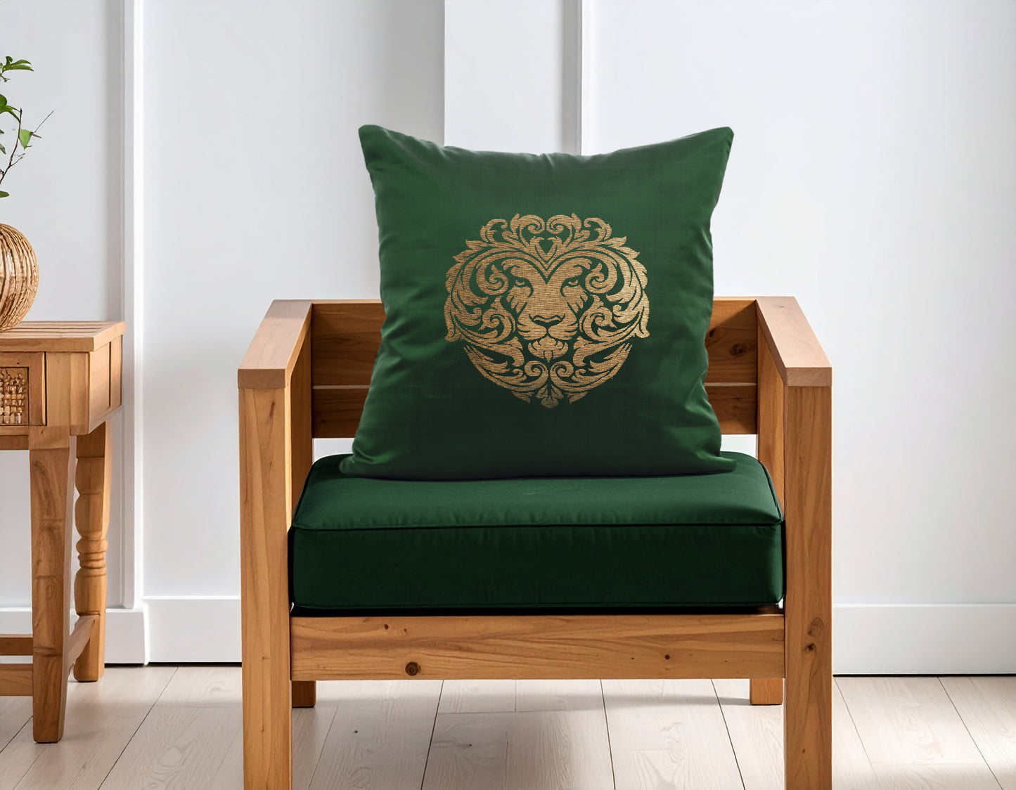 Leo Zodiac Cushion Cover- Pure Mulberry Silk