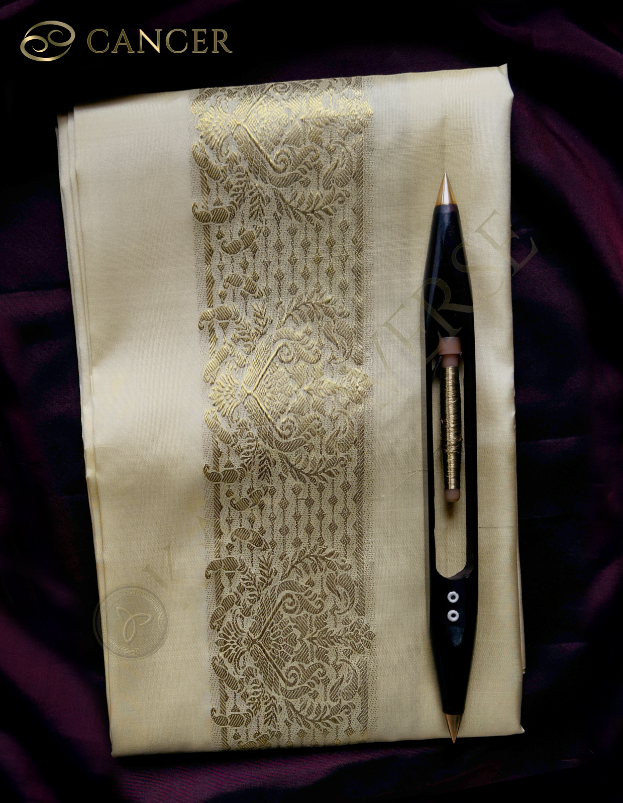 Cancer Zodiac Handloom Pure Mulberry Silk Dhoti white mundu vesti Temple Indian wedding dhoti Designer men's dhoti Wedding silk dhoti Men's ethnic Festival men Handwoven Mughal
