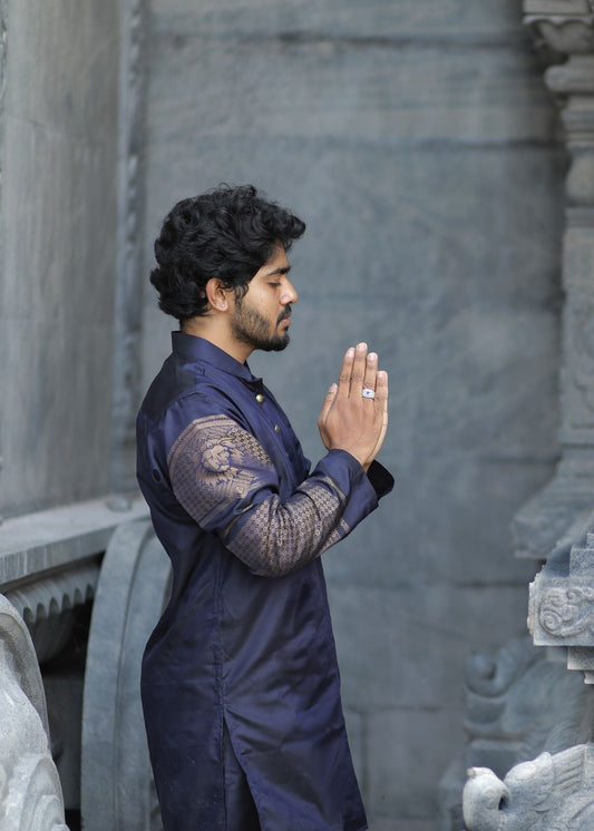 leo zodiac pure silk kurta top