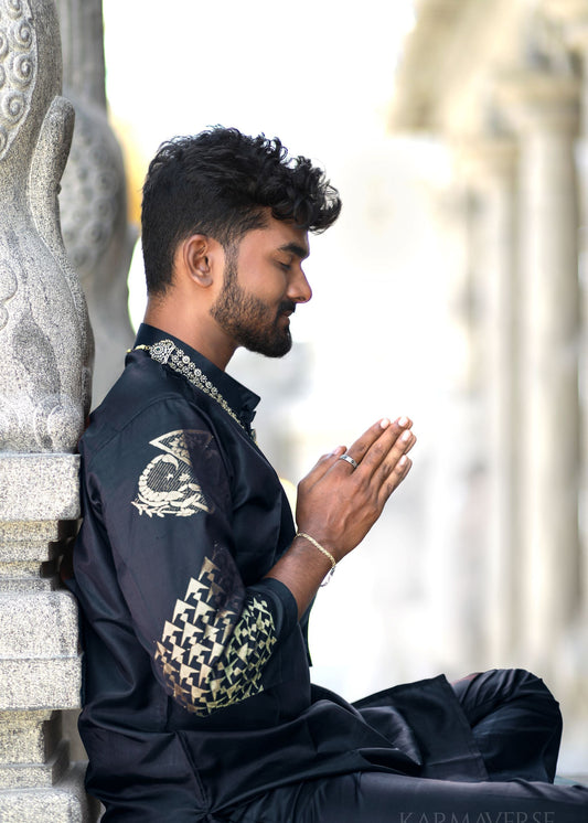 scorpio zodiac pure silk kurta top
