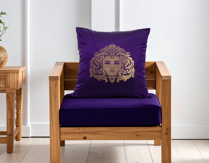 Virgo Zodiac Cushion Cover- Pure Mulberry Silk